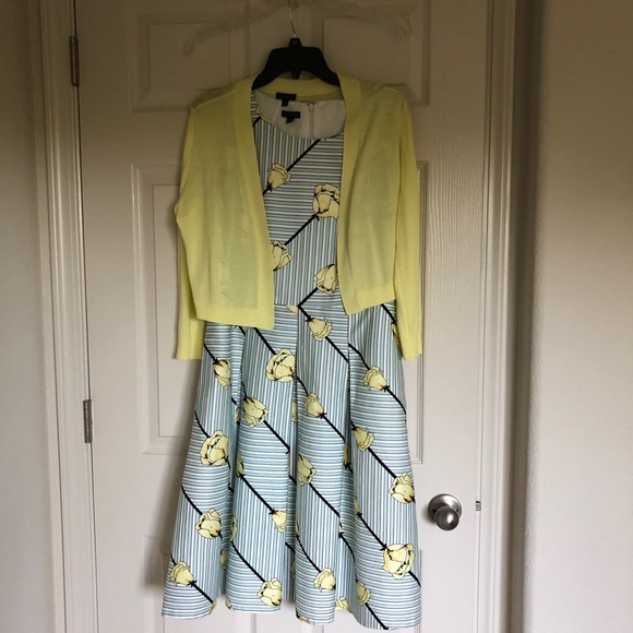 Talbots fit and flare style dress size 10 - Picture 6 of 9